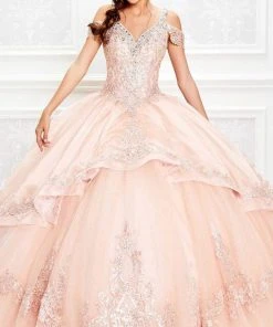 Princesa By Ariana Vara - PR11931 Embellished V Neck Ballgown