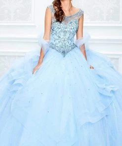 Princesa By Ariana Vara - PR11938 Bead Embellished Scoop Ballgown