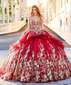 Princesa By Ariana Vara - PR12003 Sweetheart Appliqued Ballgown