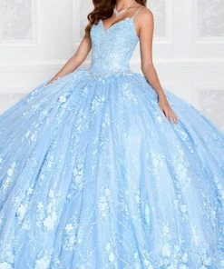 Princesa By Ariana Vara PR12268 - Applique Ornate Ballgown