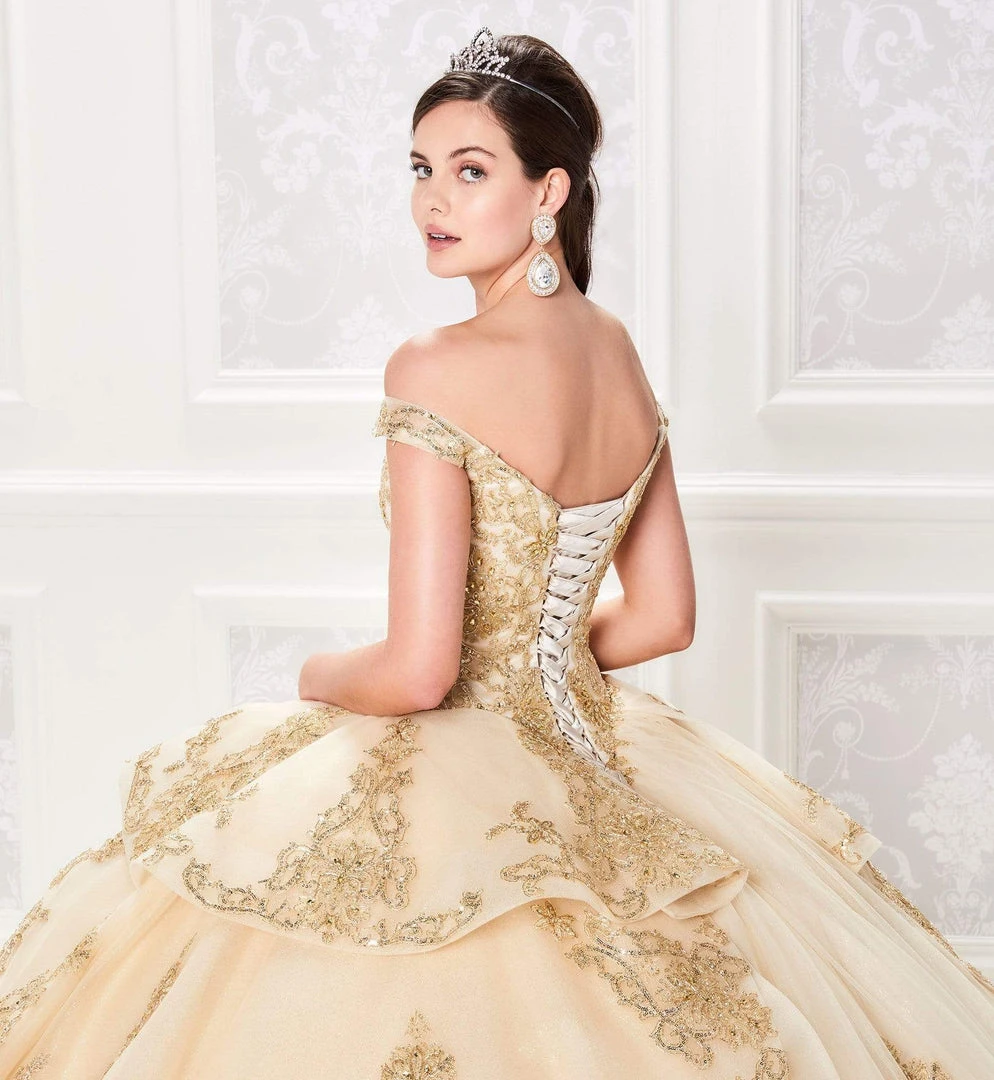 Princesa By Ariana Vara - PR21962 Lace Appliqued Off-Shoulder Dress 8 Princesa By Ariana Vara - PR21962 Lace Appliqued Off-Shoulder Dress