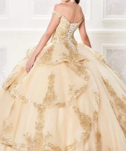 Princesa By Ariana Vara - PR21962 Lace Appliqued Off-Shoulder Dress 15 Princesa By Ariana Vara - PR21962 Lace Appliqued Off-Shoulder Dress