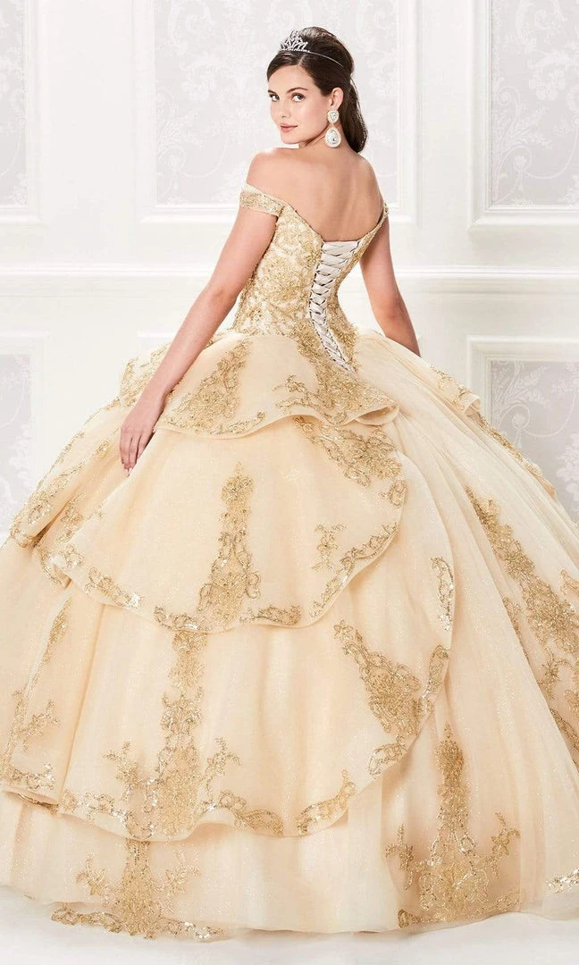 Princesa By Ariana Vara - PR21962 Lace Appliqued Off-Shoulder Dress 6 Princesa By Ariana Vara - PR21962 Lace Appliqued Off-Shoulder Dress