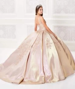 Princesa By Ariana Vara - PR21968 Beaded V-Neck Ball Gown 14 Princesa By Ariana Vara - PR21968 Beaded V-Neck Ball Gown