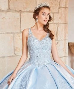 Princesa By Ariana Vara - PR21968 Beaded V-Neck Ball Gown 19 Princesa By Ariana Vara - PR21968 Beaded V-Neck Ball Gown