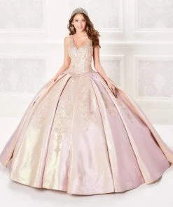 Princesa By Ariana Vara - PR21968 Beaded V-Neck Ball Gown 13 Princesa By Ariana Vara - PR21968 Beaded V-Neck Ball Gown