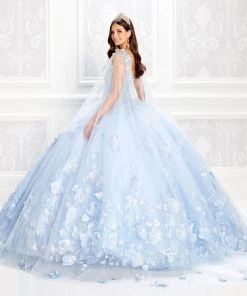 Princesa By Ariana Vara - PR22021 Embellished Appliqued Lighted Ballgown