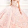 Princesa By Ariana Vara - PR22028 Embroidered Lace Ball Gown