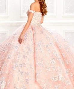 Princesa By Ariana Vara - PR22028 Embroidered Lace Ball Gown