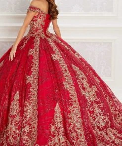 Princesa By Ariana Vara - PR22148 Off Shoulder Embroidered Ballgown