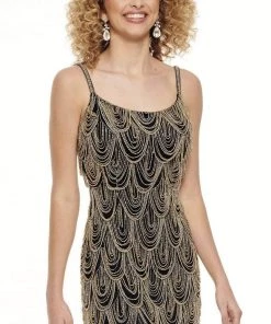 Rachel Allan - 40102 Fitted Scoop Sheath Dress