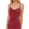 Rachel Allan - 40152 Sequined V Neck Cocktail Dress 2 Rachel Allan - 40152 Sequined V Neck Cocktail Dress