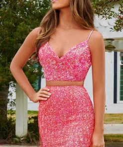 Rachel Allan 40199 - Two-Piece Sequin Cocktail Dress