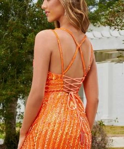 Rachel Allan 40223 - Dual Strap Beaded Homecoming Dress 9 Rachel Allan 40223 - Dual Strap Beaded Homecoming Dress