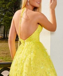 Rachel Allan 40243 - Halter A-Line Cocktail Dress 9 Rachel Allan 40243 - Halter A-Line Cocktail Dress