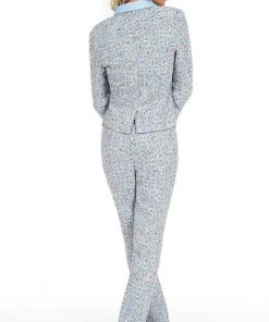 Rachel Allan - 50046 Textured Formal Pantsuit