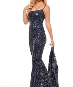 Rachel Allan - 50111 Fully Embellished Jumpsuit With Blazer