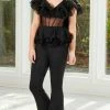 Rachel Allan 50138 - Short Ruffle Sleeve Jumpsuit