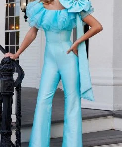 Rachel Allan 50171 - Off Shoulder Jumpsuit