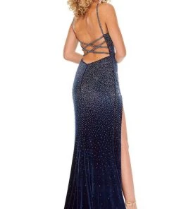 Rachel Allan - 70006 Beaded Sweetheart Sheath Dress