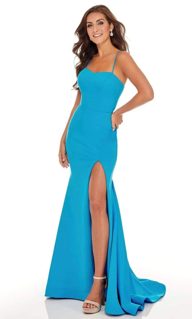 Rachel Allan - 70028 Sweetheart Bodice High Slit Mermaid Gown 3 Rachel Allan - 70028 Sweetheart Bodice High Slit Mermaid Gown