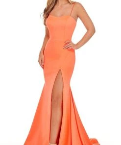 Rachel Allan - 70028 Sweetheart Bodice High Slit Mermaid Gown 9 Rachel Allan - 70028 Sweetheart Bodice High Slit Mermaid Gown