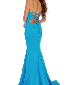 Rachel Allan - 70028 Sweetheart Bodice High Slit Mermaid Gown