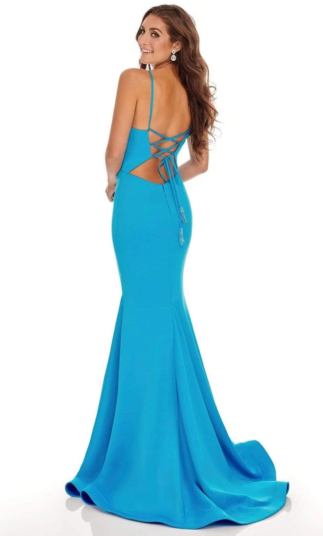 Rachel Allan - 70028 Sweetheart Bodice High Slit Mermaid Gown 4 Rachel Allan - 70028 Sweetheart Bodice High Slit Mermaid Gown