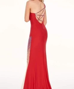 Rachel Allan - 70037 Jeweled Illusion Paneled Mermaid Gown