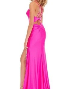 Rachel Allan - 70078 Sweetheart Sheath Dress With Slit 7 Rachel Allan - 70078 Sweetheart Sheath Dress With Slit