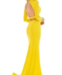 Rachel Allan - 70138 High Neck Trumpet Evening Dress