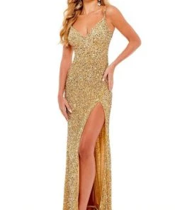 Rachel Allan - 70146 Fitted Sheath Evening Dress 10 Rachel Allan - 70146 Fitted Sheath Evening Dress