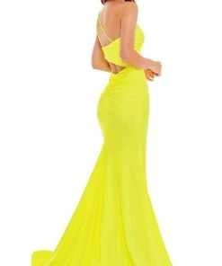 Rachel Allan - 70153 Asymmetrical Cutout Gown With Slit