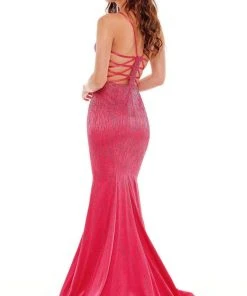 Rachel Allan - 70181 Beaded Ladder Strap Gown