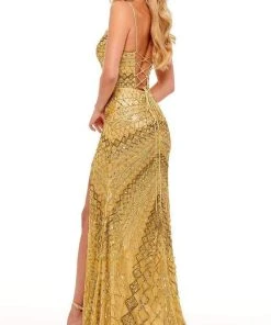 Rachel Allan - 70183 Beaded Lace Up Style Gown 13 Rachel Allan - 70183 Beaded Lace Up Style Gown