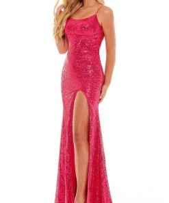 Rachel Allan - 70197 Scoop Neck Sequin Gown