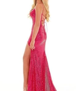 Rachel Allan - 70197 Scoop Neck Sequin Gown