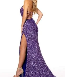 Rachel Allan - 70228 Halter Empire Evening Dress 9 Rachel Allan - 70228 Halter Empire Evening Dress