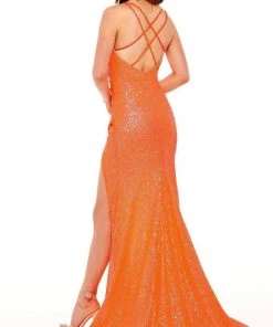 Rachel Allan - 70245 Fitted Trumpet Evening Dress