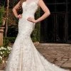 Rachel Allan - M772 Illusion Yoke Embellished Lace Mermaid Bridal Gown 1 Rachel Allan - M772 Illusion Yoke Embellished Lace Mermaid Bridal Gown