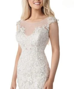 Rachel Allan - M772 Illusion Yoke Embellished Lace Mermaid Bridal Gown