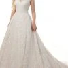 Rachel Allan - M777 Allover Embroidered Tulle Ballgown Wedding Dress 2 Rachel Allan - M777 Allover Embroidered Tulle Ballgown Wedding Dress