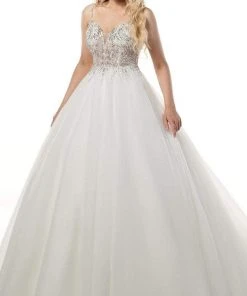Rachel Allan - M780 Fully Beaded Bodice Tulle Ballgown Wedding Dress