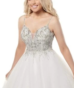 Rachel Allan - M780 Fully Beaded Bodice Tulle Ballgown Wedding Dress