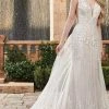 Rachel Allan - M790 Plunging Neck Soft Tulle Bridal Gown 1 Rachel Allan - M790 Plunging Neck Soft Tulle Bridal Gown
