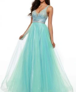 Rachel Allan Prom - 7015 Bead Embellished A-Line Evening Dress 14 Rachel Allan Prom - 7015 Bead Embellished A-Line Evening Dress