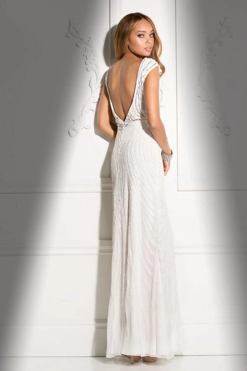 Scala - 48689 Fitted Encrusted Prom Dress 6 Scala - 48689 Fitted Encrusted Prom Dress