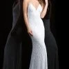 Scala - 48710 Gorgeous Low Open Back Spaghetti Straps Evening Dress