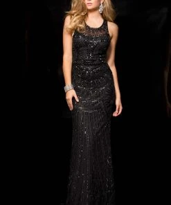 Scala - 48714 High Neck Long Evening Dress 18 Scala - 48714 High Neck Long Evening Dress