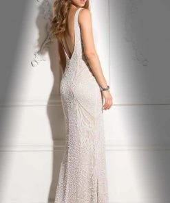 Scala - 48721 V-Neckline Beaded Prom Dress 13 Scala - 48721 V-Neckline Beaded Prom Dress